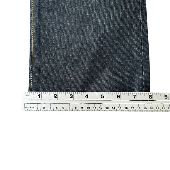 Yves Saint Laurent Paris Jeans D03 M/ST-LW Mens 36 YSL Dark Blue Denim Japan New - Picture 16 of 16